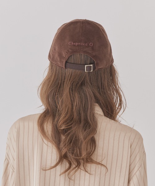 Chapeau d' O(シャポードオー)の「Chapeau d' O Corduroy Piping 6P Cap / シャポードオー(キャップ・レディース・オレンジ/ブラック/ブラウン・FREE)」の18枚目の写真