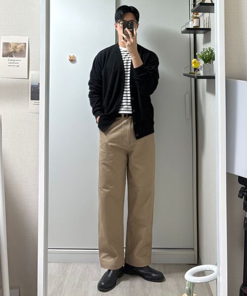WORK ON BODY OFF（ワークオンボディオフ）の「オルディ セミワイド コットンチノパンツ [ベージュ]（その他パンツ・メンズ・ベージュ・LARGE/MEDIUM/X-LARGE）」の11枚目の写真