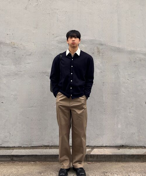 WORK ON BODY OFF（ワークオンボディオフ）の「オルディ セミワイド コットンチノパンツ [ベージュ]（その他パンツ・メンズ・ベージュ・LARGE/MEDIUM/X-LARGE）」の4枚目の写真