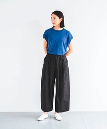 D（ディー）の「コットンリネンタックワイドパンツ（その他パンツ）」