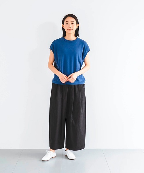 D（ディー）の「コットンリネンタックワイドパンツ（その他パンツ・レディース・ブラック・MEDIUM）」の10枚目の写真