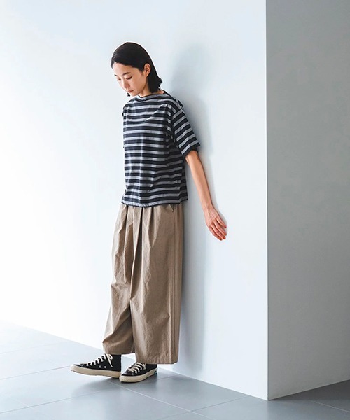 D（ディー）の「コットンリネンタックワイドパンツ（その他パンツ・レディース・ブラック・MEDIUM）」の11枚目の写真