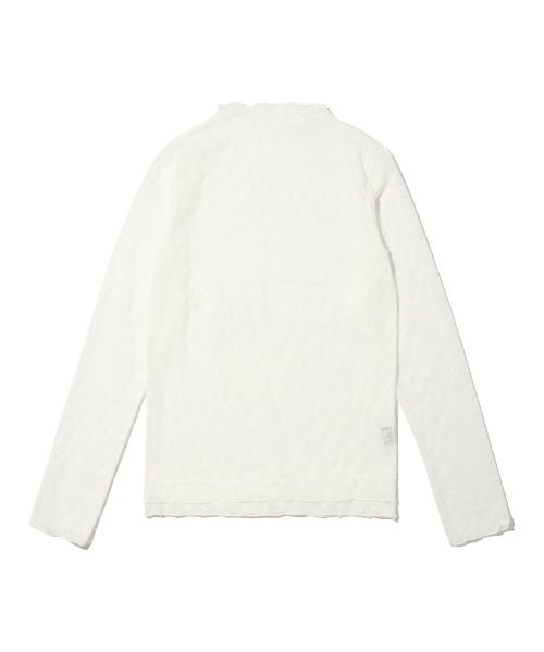 CARGOBROS FOR WOMAN(カーゴブロスフォーウィメン)の「スタシースルーロングスリーブレイヤード半袖Tシャツセット(アイボリー/ネイビー)(Tシャツ/カットソー・レディース・その他・FREE)」の2枚目の写真