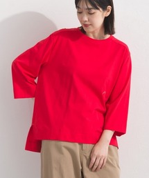 やわらかコットン6分袖刺繍ロンT