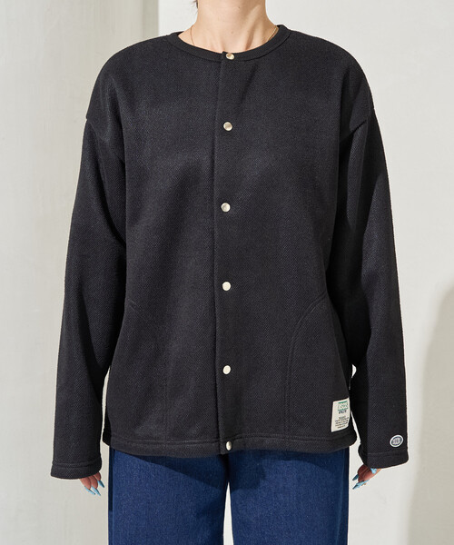 FREAK'S STORE(フリークスストア)の「限定展開 DISCUS ATHLETIC/ディスカスアスレチック インレー 裏シャギー ボンディング 配色 スナップカーディガン(カーディガン/ボレロ・レディース・グレー/ブラック/ブラウン・MEDIUM)」の11枚目の写真