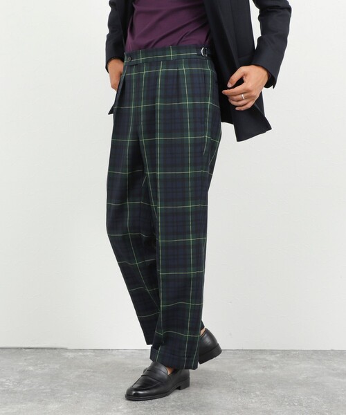 NOLLEY’S(ノーリーズ)の「2タックスラックス サイドアジャスター 26AW(スラックス・メンズ・キナリ/ネイビー/グレー・S/M/L/XL)」の1枚目の写真