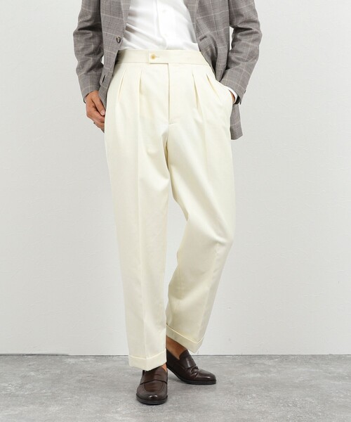 NOLLEY’S(ノーリーズ)の「2タックスラックス サイドアジャスター 26AW(スラックス・メンズ・キナリ/ネイビー/グレー・S/M/L/XL)」の14枚目の写真