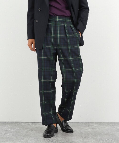 NOLLEY’S(ノーリーズ)の「2タックスラックス サイドアジャスター 26AW(スラックス・メンズ・キナリ/ネイビー/グレー・S/M/L/XL)」の6枚目の写真