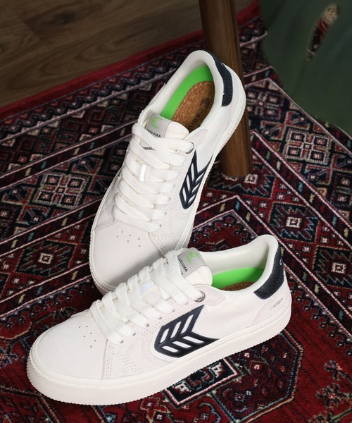 CARIUMA(カリウマ)の「CATIBA PRO 2.0 Suede Cordura Logo Sneaker カティバ プロ スエード コーデュラ ロゴ スニーカー(スニーカー・メンズ・ホワイト系その他2/ホワイト系その他・US8/US7/US7.5/US-12/US-11/US-10/US-9h/US-8h/US-13/US-10h/US8.5/US6)」の2枚目の写真