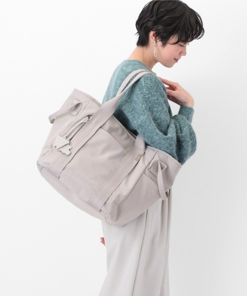 W&.Day/Night(ダブルアンド デイナイト)の「エムート トートバッグ B4サイズ 20522(ショルダーバッグ・レディース・カーキ/ブラック/ライトグレー・FREE)」の2枚目の写真
