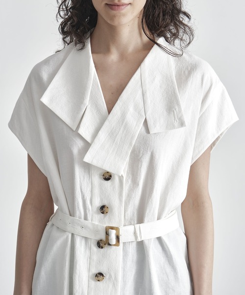 AKIRANAKA(アキラナカ)の「【AKIRANAKA/アキラナカ】Rachele shirt(シャツ/ブラウス・レディース・ホワイト/ブラック・1)」の6枚目の写真