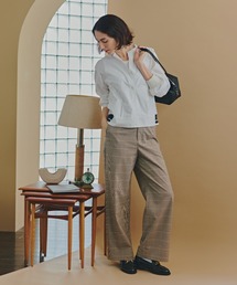 ◆【名品 / マルチサイズ / ウォッシャブル】シャークスキン強撚バックルパンツ