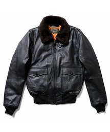 HOUSTON（ヒューストン）の「HOUSTON ヒューストン G-1 LEATHER JACKET G-1 ラムレザー ムートン フライトジャケット 本革 中綿入り（ライダースジャケット）」
