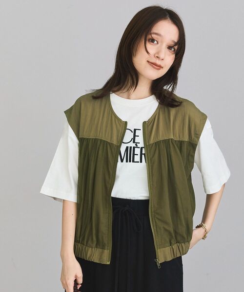Green　Parks（グリーンパークス）の「アソートロゴTシャツ（Tシャツ/カットソー・レディース・杢グレー/チャコールグレー/オフホワイト/ベージュ・FREE）」の11枚目の写真