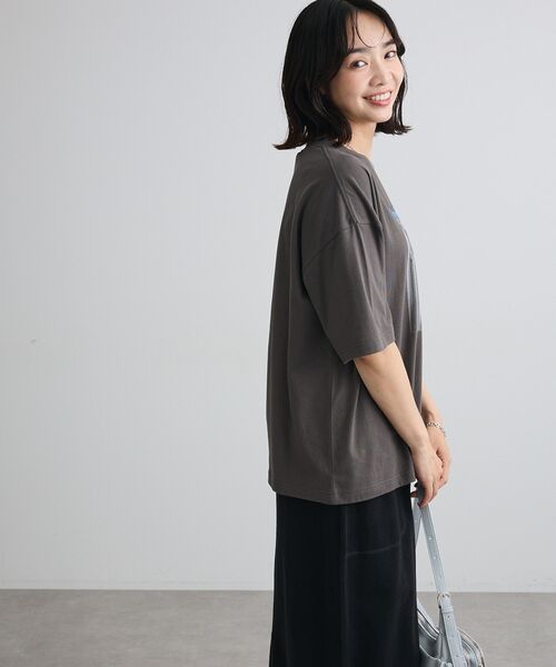 Green　Parks（グリーンパークス）の「アソートロゴTシャツ（Tシャツ/カットソー・レディース・杢グレー/チャコールグレー/オフホワイト/ベージュ・FREE）」の19枚目の写真