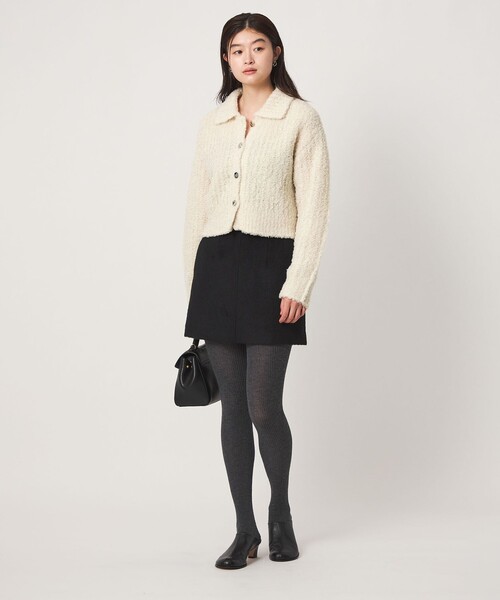 green label relaxing(グリーンレーベルリラクシング)の「<GLR_MINE>フェザー ニット カーディガン(カーディガン/ボレロ・レディース・オフホワイト/イエロー・FREE)」の22枚目の写真