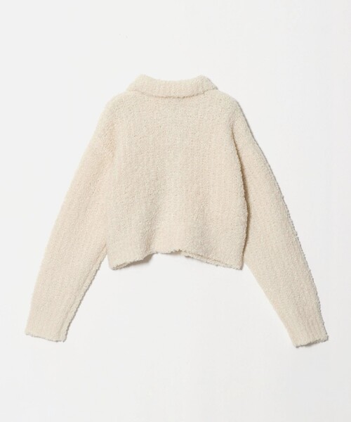 green label relaxing(グリーンレーベルリラクシング)の「<GLR_MINE>フェザー ニット カーディガン(カーディガン/ボレロ・レディース・オフホワイト/イエロー・FREE)」の4枚目の写真