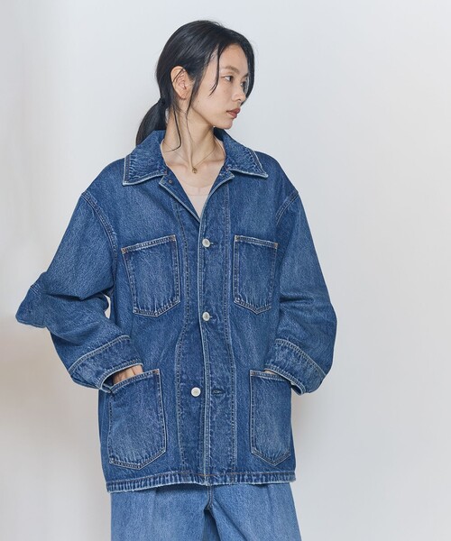 NEEDBY heritage(ニードバイヘリテージ)の「<NEEDBY heritage×1er Arrondissement>【別注】カバーオール"Colette"(カバーオール・レディース・インディゴブルー・38/36)」の2枚目の写真