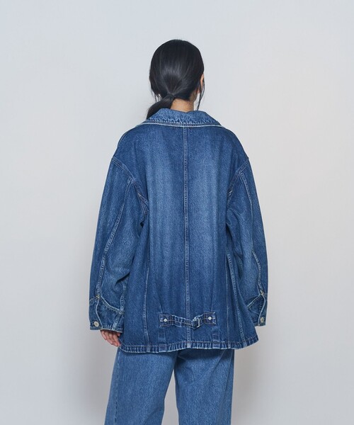 NEEDBY heritage(ニードバイヘリテージ)の「<NEEDBY heritage×1er Arrondissement>【別注】カバーオール"Colette"(カバーオール・レディース・インディゴブルー・38/36)」の4枚目の写真