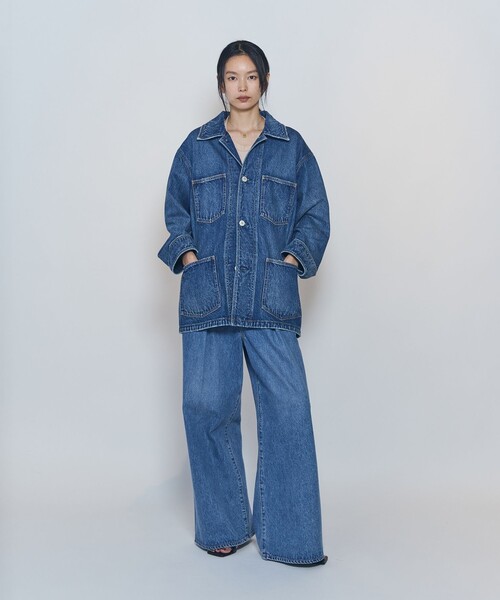 NEEDBY heritage(ニードバイヘリテージ)の「<NEEDBY heritage×1er Arrondissement>【別注】カバーオール"Colette"(カバーオール・レディース・インディゴブルー・38/36)」の7枚目の写真