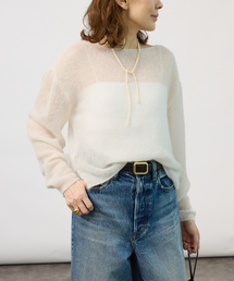ENRICA エンリカ Airy Sheer Alpaka Vプルオーバー KNIT280