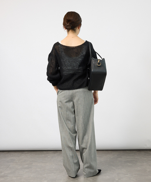 enrica(エンリカ)の「ENRICA エンリカ Airy Sheer Alpaka Vプルオーバー KNIT280(ニット/セーター・レディース・ブラック/パープル/アイボリー・FREE)」の15枚目の写真