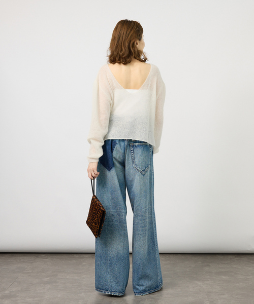 enrica(エンリカ)の「ENRICA エンリカ Airy Sheer Alpaka Vプルオーバー KNIT280(ニット/セーター・レディース・ブラック/パープル/アイボリー・FREE)」の21枚目の写真