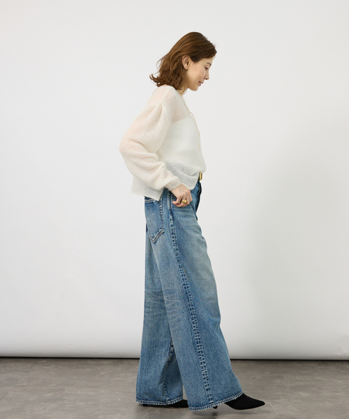 enrica(エンリカ)の「ENRICA エンリカ Airy Sheer Alpaka Vプルオーバー KNIT280(ニット/セーター・レディース・ブラック/パープル/アイボリー・FREE)」の22枚目の写真
