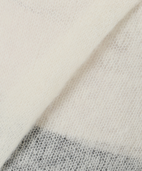 enrica(エンリカ)の「ENRICA エンリカ Airy Sheer Alpaka Vプルオーバー KNIT280(ニット/セーター・レディース・ブラック/パープル/アイボリー・FREE)」の8枚目の写真