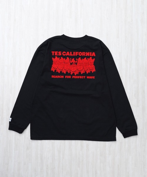 The Endless Summer(エンドレスサマー)の「TES SEVENS BUHI FLOCK PT LONG SLEEVE T-SHIRT / ロンT(Tシャツ/カットソー・メンズ・グレー/ホワイト/ブラック・XX-LARGE/X-LARGE/LARGE/MEDIUM/SMALL)」の6枚目の写真