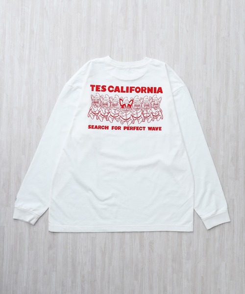 The Endless Summer(エンドレスサマー)の「TES SEVENS BUHI FLOCK PT LONG SLEEVE T-SHIRT / ロンT(Tシャツ/カットソー・メンズ・グレー/ホワイト/ブラック・XX-LARGE/X-LARGE/LARGE/MEDIUM/SMALL)」の11枚目の写真