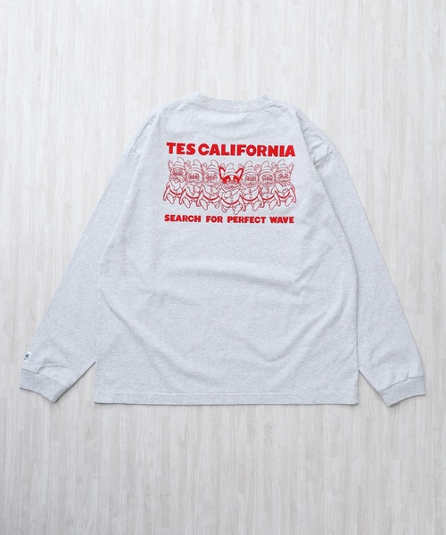 The Endless Summer(エンドレスサマー)の「TES SEVENS BUHI FLOCK PT LONG SLEEVE T-SHIRT / ロンT(Tシャツ/カットソー・メンズ・グレー/ホワイト/ブラック・XX-LARGE/X-LARGE/LARGE/MEDIUM/SMALL)」の16枚目の写真