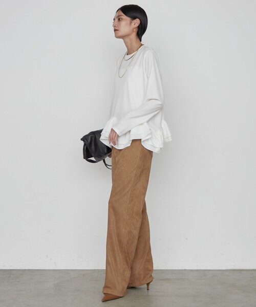 LOUNGEDRESS(ラウンジドレス)の「ペプラムブラウス 秋服(シャツ/ブラウス・レディース・ブラック/オフホワイト/チャコールグレー・FREE)」の10枚目の写真