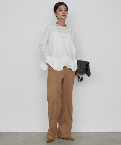 LOUNGEDRESS(ラウンジドレス)の「ペプラムブラウス 秋服(シャツ/ブラウス・レディース・ブラック/オフホワイト/チャコールグレー・FREE)」の12枚目の写真