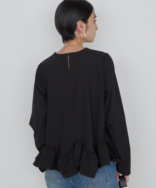 LOUNGEDRESS(ラウンジドレス)の「ペプラムブラウス 秋服(シャツ/ブラウス・レディース・ブラック/オフホワイト/チャコールグレー・FREE)」の15枚目の写真