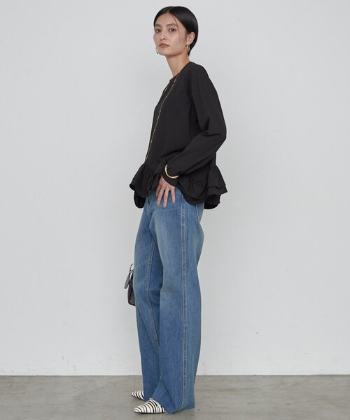 LOUNGEDRESS(ラウンジドレス)の「ペプラムブラウス 秋服(シャツ/ブラウス・レディース・ブラック/オフホワイト/チャコールグレー・FREE)」の20枚目の写真