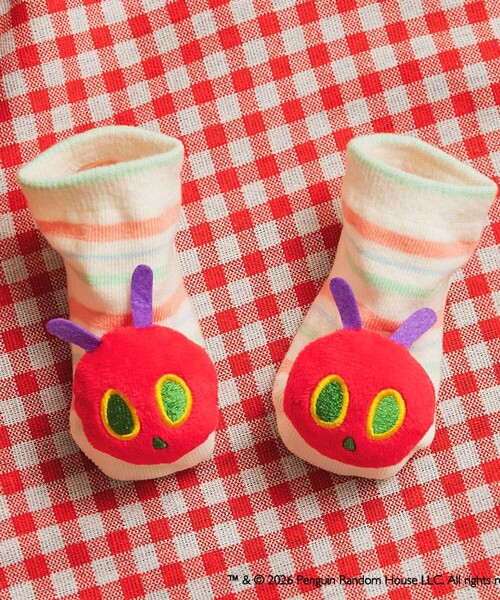 BRANSHES(ブランシェス)の「【絵本コラボ/はらぺこあおむし】マスコット付き ベビーソックス(ソックス/靴下・キッズ・アイボリー・S)」の2枚目の写真