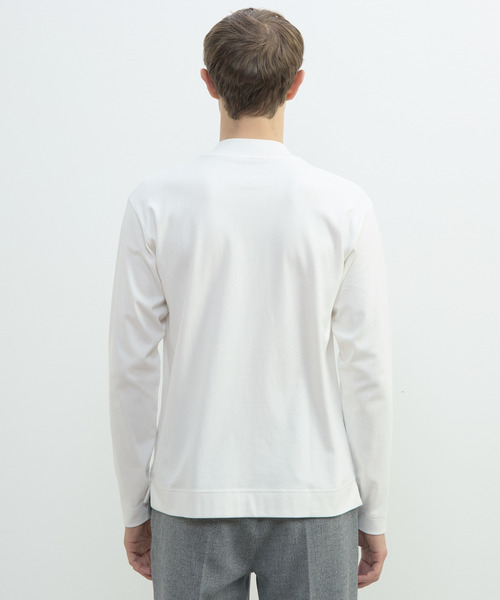 MEN'S MELROSE(メンズメルローズ)の「スビンプラチナムモックネックTシャツ(Tシャツ/カットソー・メンズ・ブラック/ホワイト/ネイビー・2/4/3)」の7枚目の写真