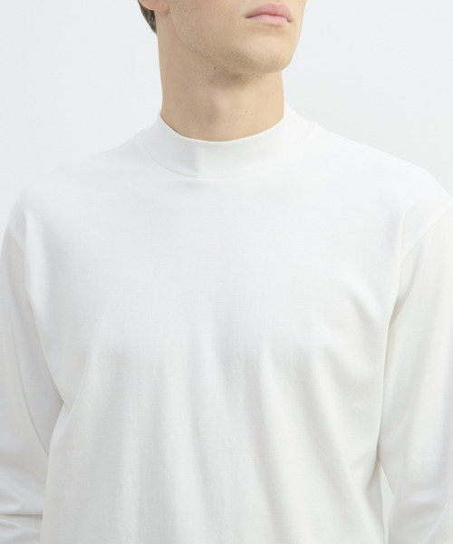 MEN'S MELROSE(メンズメルローズ)の「スビンプラチナムモックネックTシャツ(Tシャツ/カットソー・メンズ・ブラック/ホワイト/ネイビー・2/4/3)」の9枚目の写真