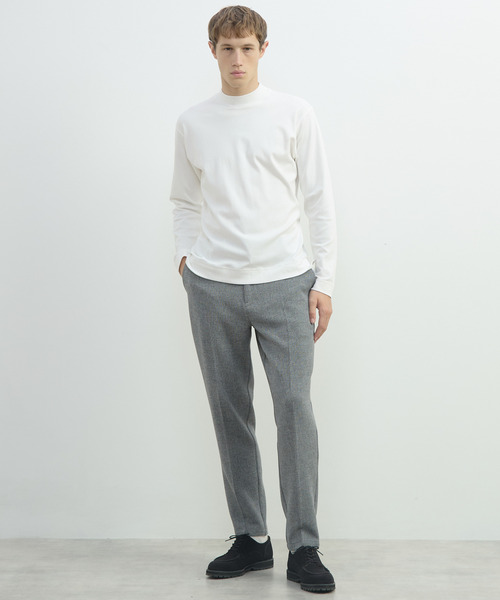 MEN'S MELROSE(メンズメルローズ)の「スビンプラチナムモックネックTシャツ(Tシャツ/カットソー・メンズ・ブラック/ホワイト/ネイビー・2/4/3)」の13枚目の写真