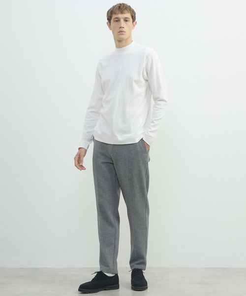 MEN'S MELROSE(メンズメルローズ)の「スビンプラチナムモックネックTシャツ(Tシャツ/カットソー・メンズ・ブラック/ホワイト/ネイビー・2/4/3)」の15枚目の写真