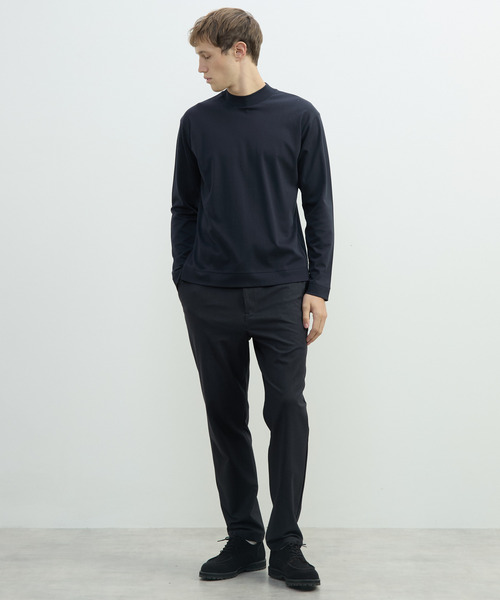 MEN'S MELROSE(メンズメルローズ)の「スビンプラチナムモックネックTシャツ(Tシャツ/カットソー・メンズ・ブラック/ホワイト/ネイビー・2/4/3)」の22枚目の写真