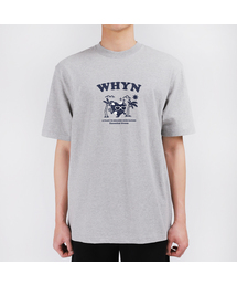 ヤシの木ハート半袖Tシャツ F03BRD_WBX10932
