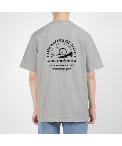 AEXEA(アクシー)の「セタンズム 半袖Tシャツ F05BRD_ABX11034(Tシャツ/カットソー・メンズ・グレー系その他/ホワイト/ブルー/ブラック・S/XL/L/M)」の1枚目の写真