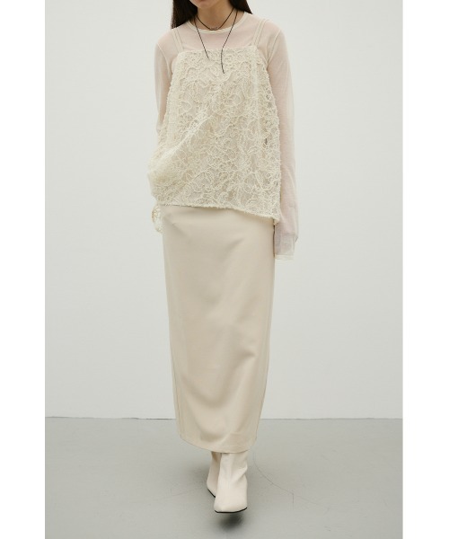 STYLEMIXER(スタイルミキサー)の「レースレイヤードキャミワンピース(ワンピース・レディース・ベージュ/ブラウン・SMALL/MEDIUM)」の1枚目の写真