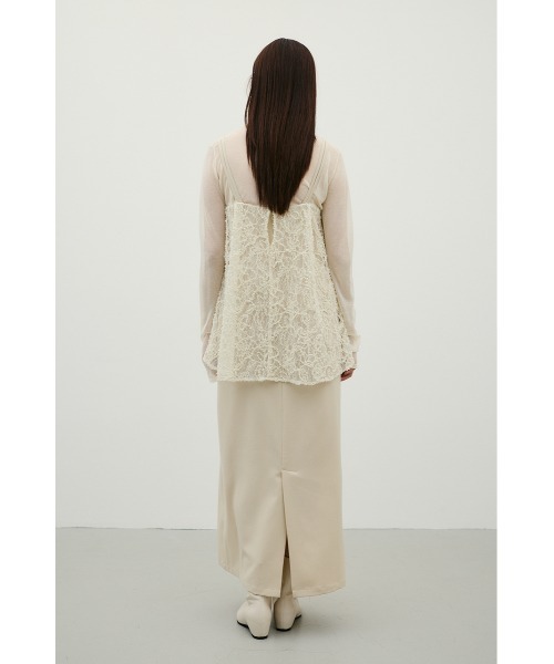 STYLEMIXER(スタイルミキサー)の「レースレイヤードキャミワンピース(ワンピース・レディース・ベージュ/ブラウン・SMALL/MEDIUM)」の8枚目の写真