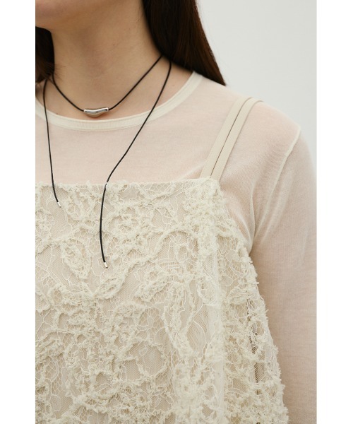 STYLEMIXER(スタイルミキサー)の「レースレイヤードキャミワンピース(ワンピース・レディース・ベージュ/ブラウン・SMALL/MEDIUM)」の12枚目の写真