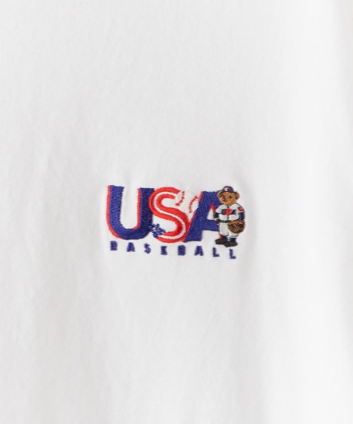 ROSTER SOX（ロスターソックス）の「ROSTER SOX/ロスターソックス USA BB BEAR S/S TEE Tシャツ メンズ 夏物 夏服（Tシャツ/カットソー・メンズ・ホワイト・XL）」の2枚目の写真