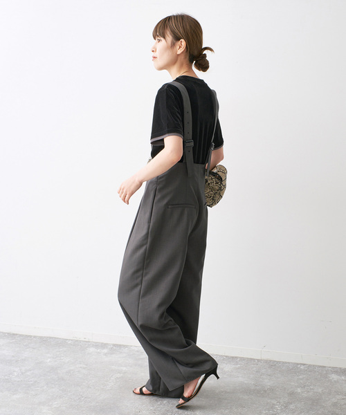 Spick & Span(スピックアンドスパン)の「プレーンクロスサスペンダーパンツ(その他パンツ・レディース・モカ/チャコールグレー・38/36)」の8枚目の写真