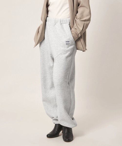 CITEN(シテン)の「<CITEN>リバーススウェットカーブパンツ(スウェットパンツ・レディース・ワイン/ブラック/ライトグレー・S/M)」の3枚目の写真